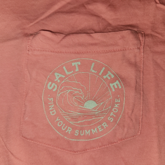 Salt Life Pink T-Shirt - Picture 2 of 4